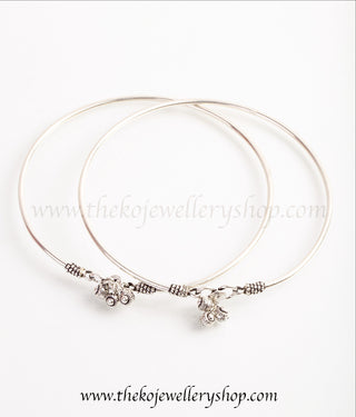 pure silver traditional anklets for women buy online