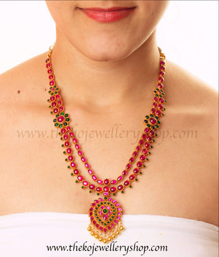 Gold plated silver hand crafted necklace for women