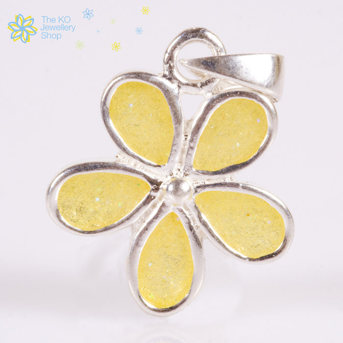 The Yellow Flower Pendant - KO Jewellery