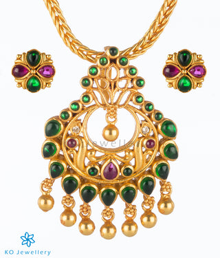 The Hridya Silver Pendant (Green)