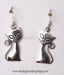 silver kitty earrings for girls shop online
