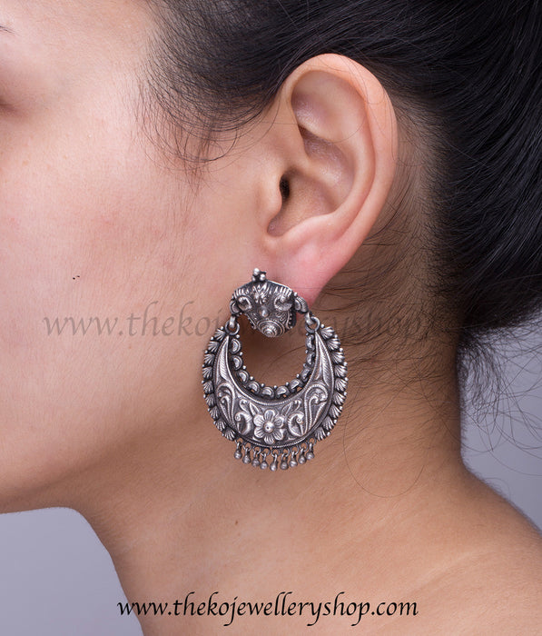 The Dyuga Silver Earrings- old
