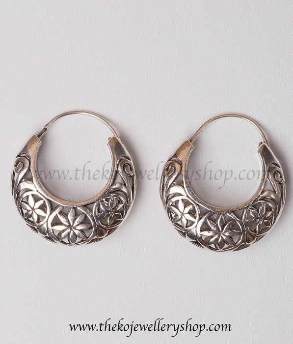 office wear collection silver hoops for women shop online