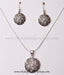 latest collection silver pendant set for women shop online