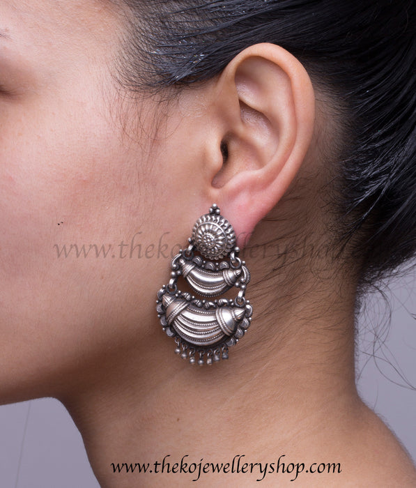 Hand crafted silver earrings shop online