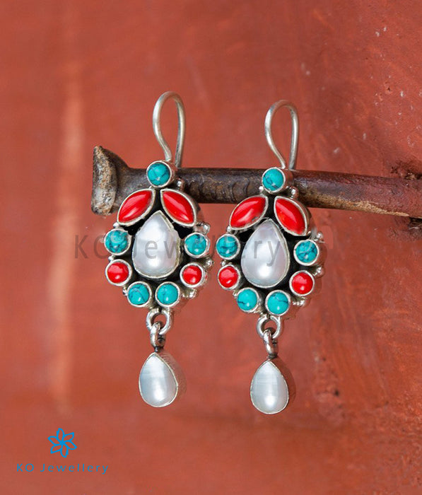 The Aparna Silver Gemstone Earrings