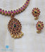 South Indian addige necklace set gold plated