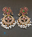 Gold plated peacock motif silver earrings online